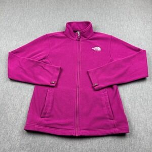 The North Face Jacket Girls Large‎ 14/16 Magenta Pink Fleece Full Zip Mock Neck